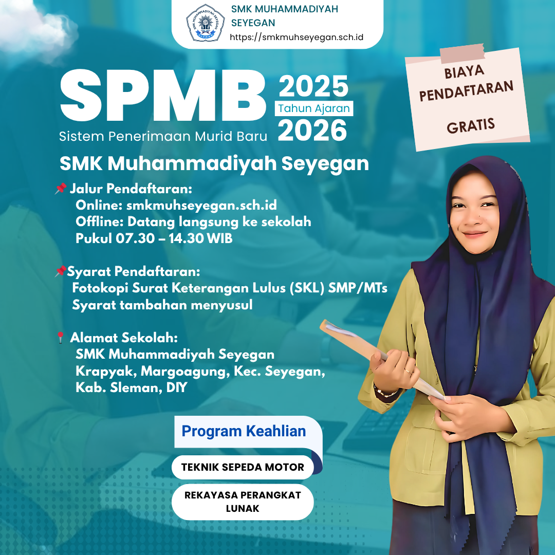 SPMB SMK MUHAMMADIYAH SEYEGAN