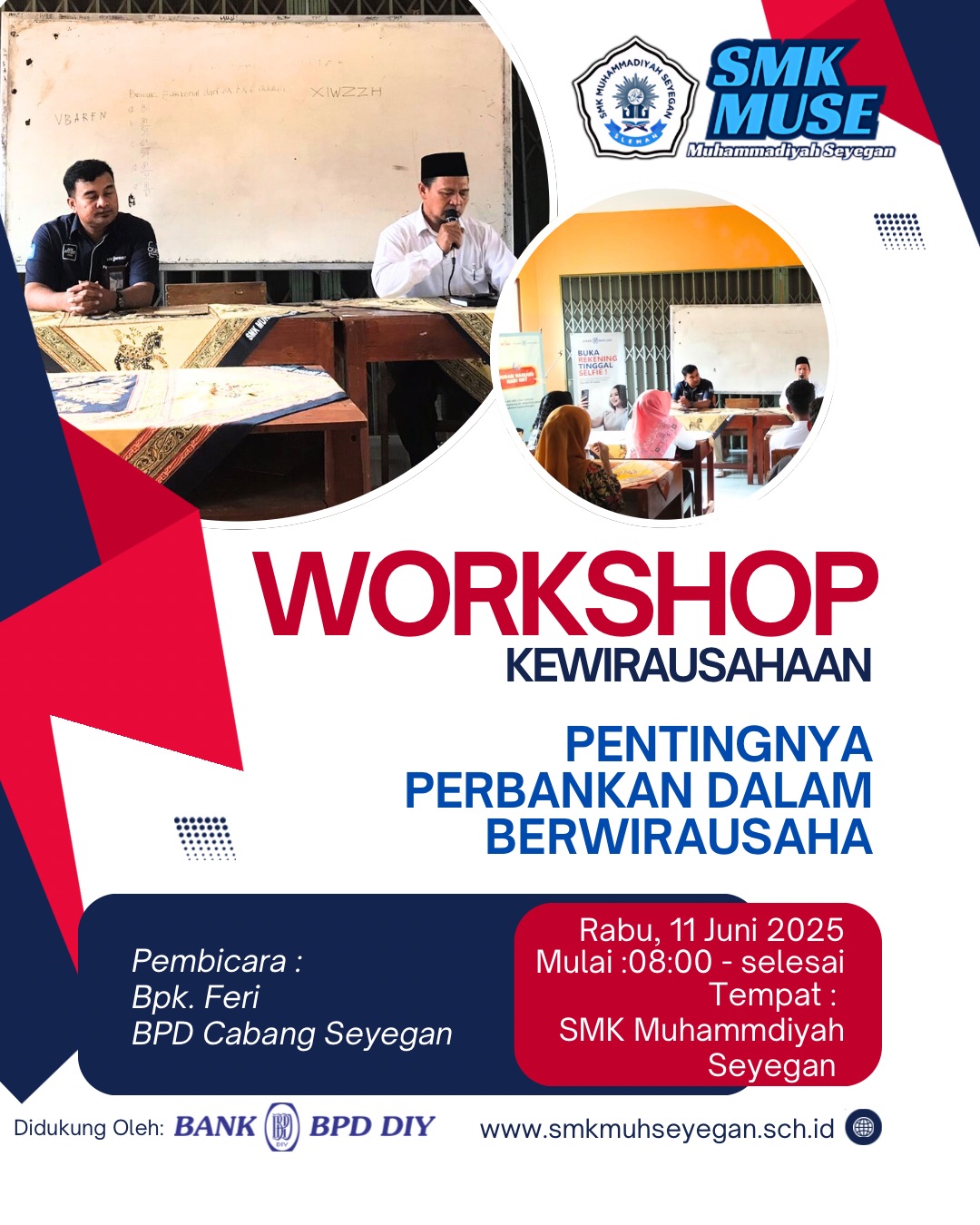 smk-muhammadiyah-seyegan-gelar-workshop-kewirausahaan-tekankan-pentingnya-peran-perbankan-bagi-calon