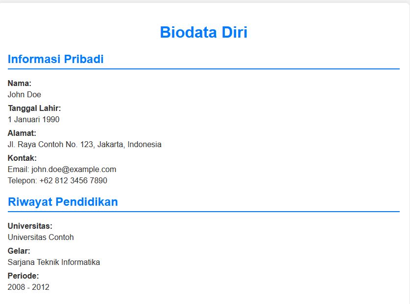 Data Diri 