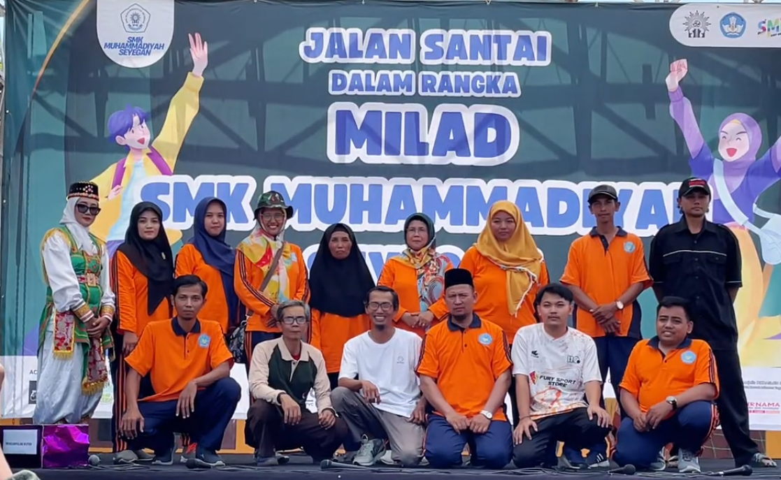 Jalan Santai dalam rangka MILAD SMK Muhammadiyah Seyegan
